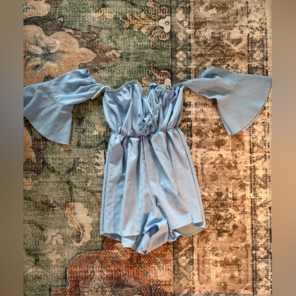 SHEIN Light Blue Jumpsuit
